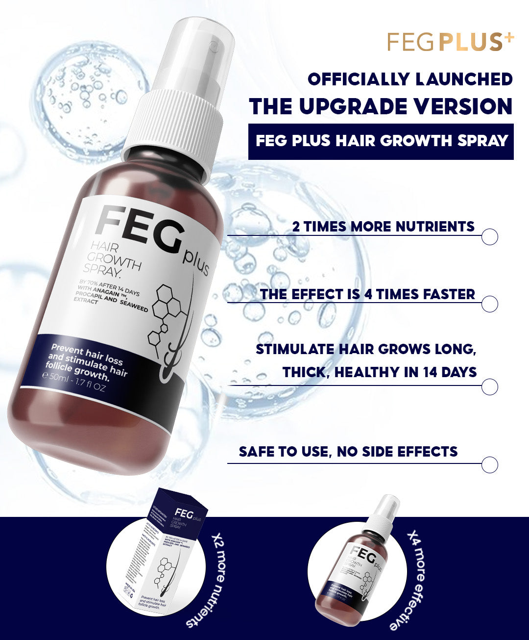 FEG Plus Hair Growth Spray رذاذ نمو الشعر من